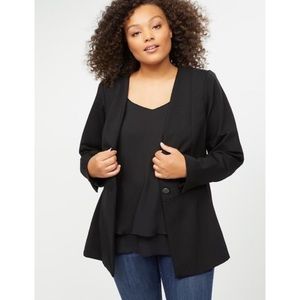 Lane Bryant Ponte Peplum Blazer